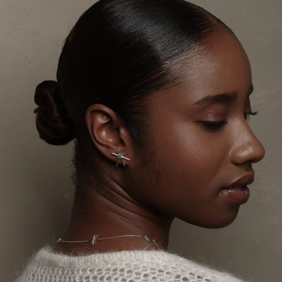 Sterling Silver Gemma Earrings by Aurore Havenne