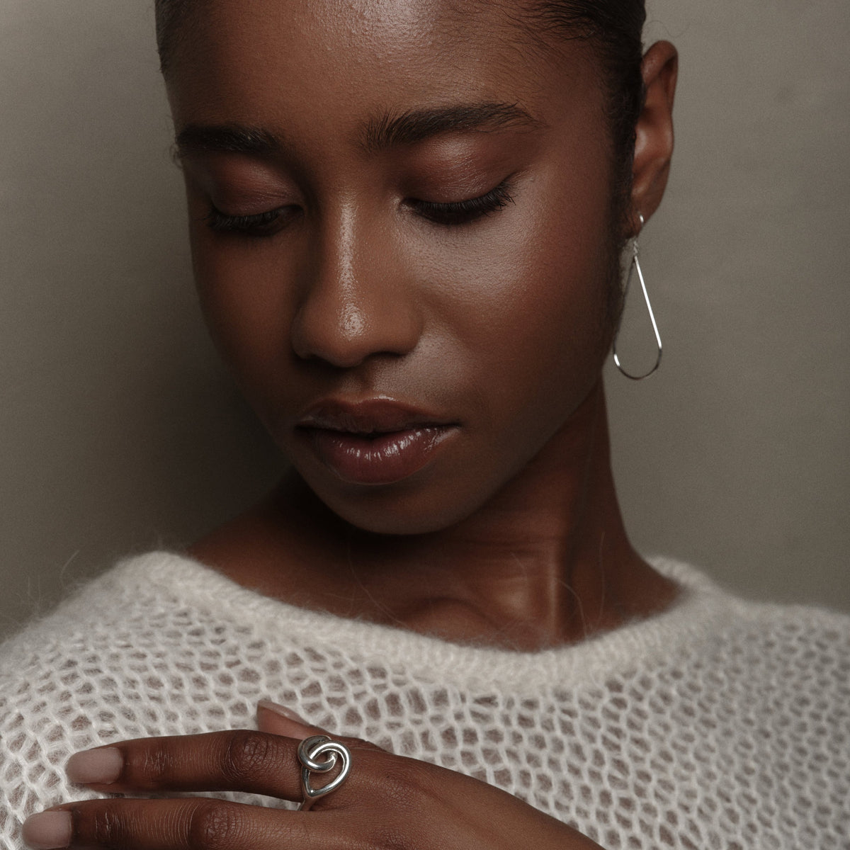 Sterling Silver Raindrops Earrings by Aurore Havenne