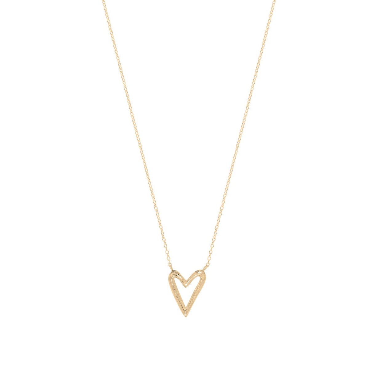 Gold-Plated Silver Small Heart Necklace by Aurore Havenne