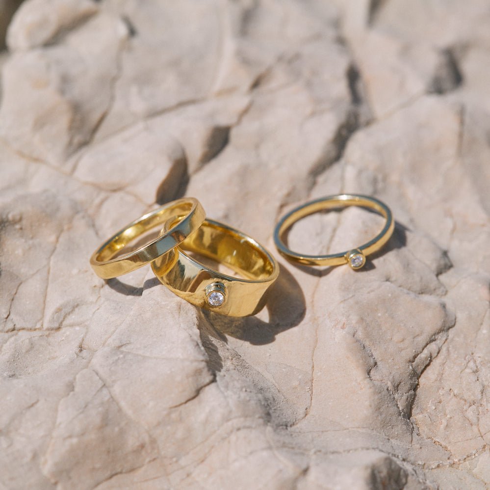 Bagues de fiançailles en or éthique