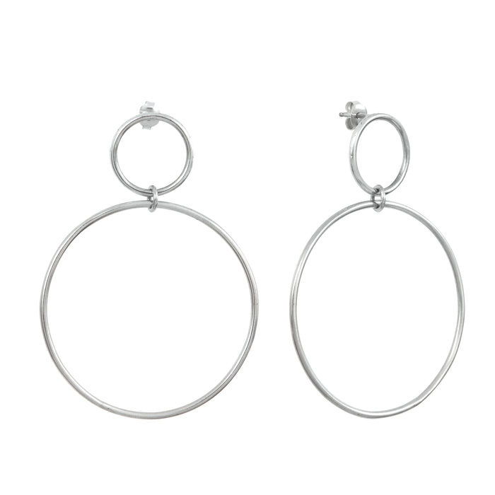 Silver Calista Nue Earrings by Aurore Havenne