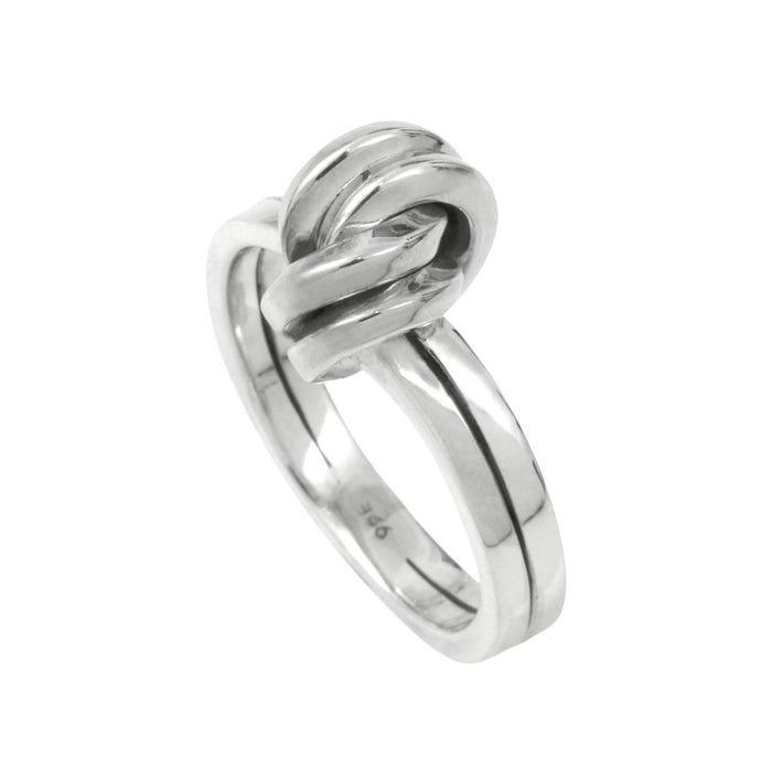 Silver Double Knot Ring by Aurore Havenne