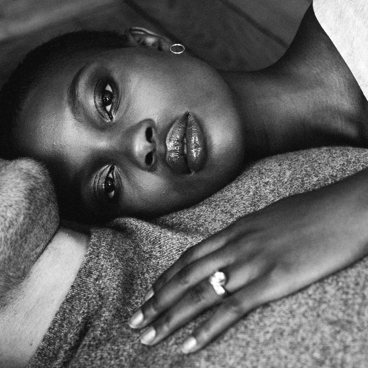 Silver Small Circle Earrings by Aurore Havenne