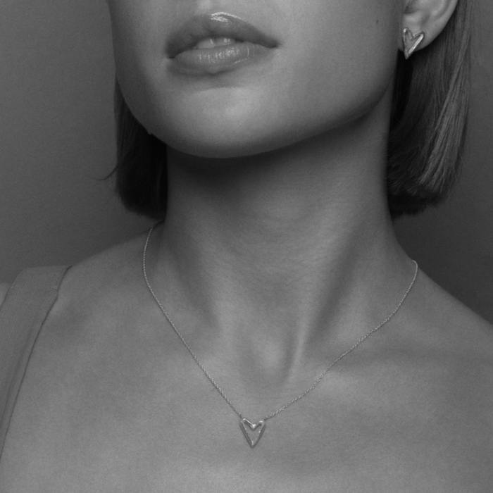 Gold-Plated Silver Small Heart Necklace by Aurore Havenne