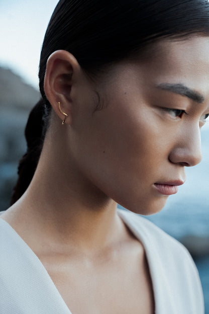 Gold-Plated Silver Rhéa Earrings