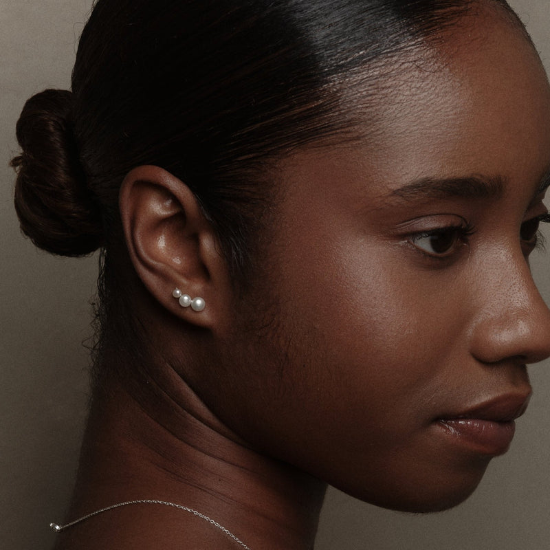 Silver Calliadne Earrings by Aurore Havenne