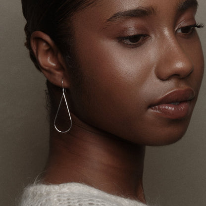 Sterling Silver Raindrops Earrings by Aurore Havenne