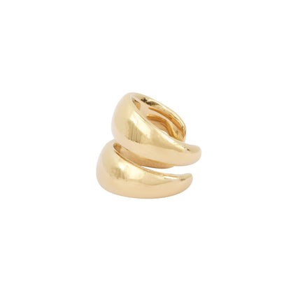 Gold-Plated Silver Bubble Earcuff by Aurore Havenne