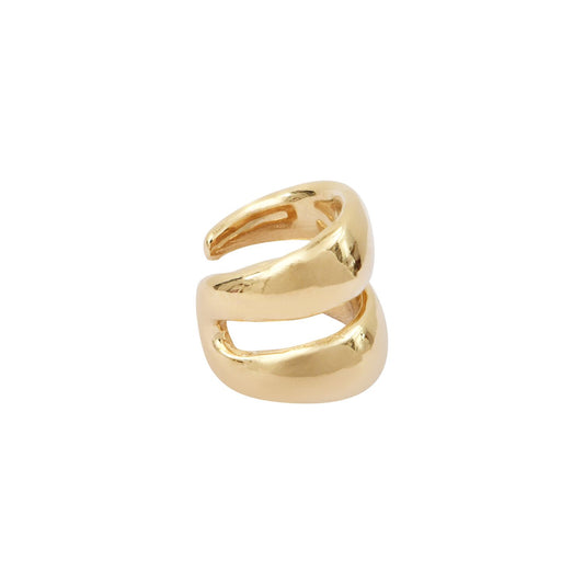 Gold-Plated Silver Bubble Earcuff by Aurore Havenne