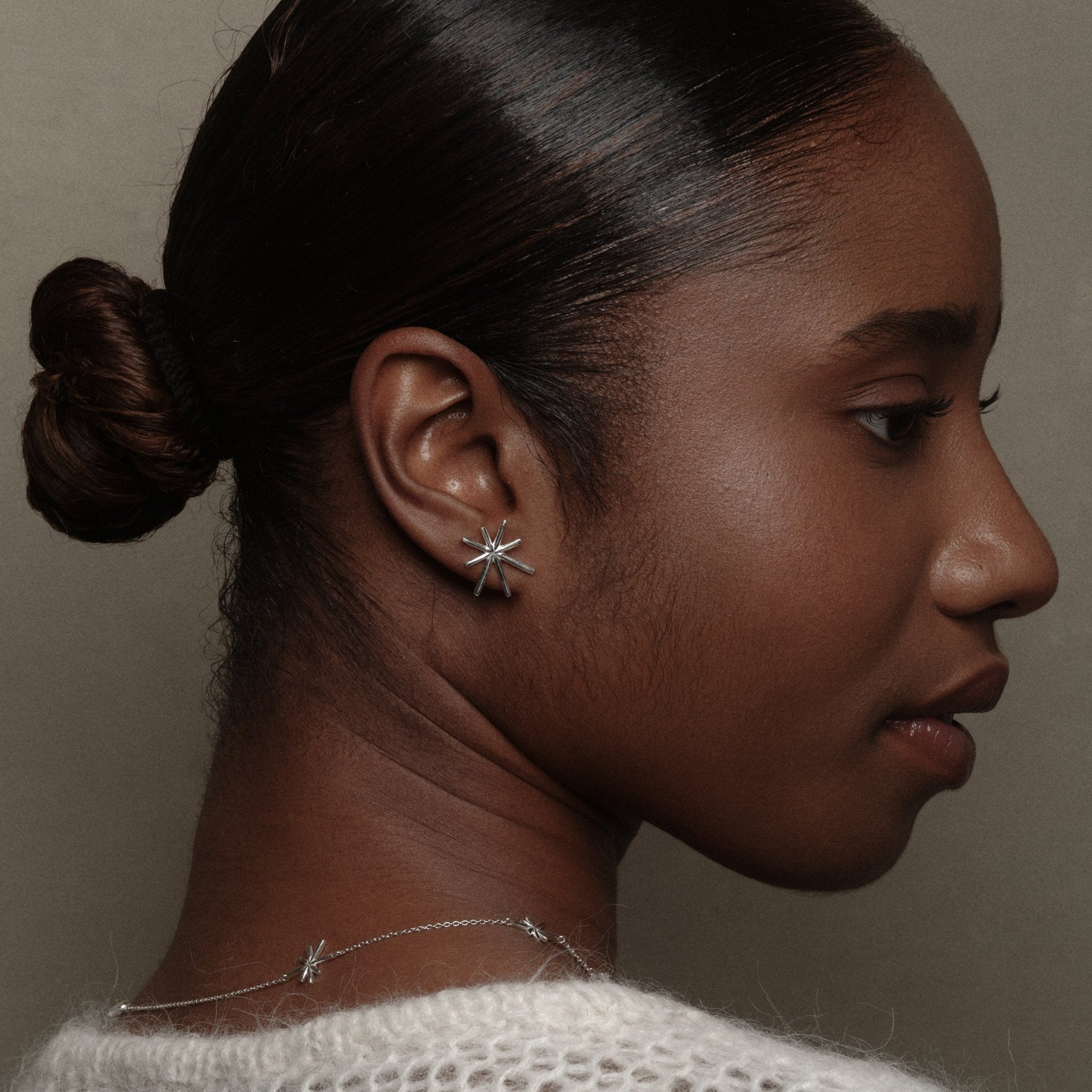 Sterling Silver Gemma Earrings by Aurore Havenne