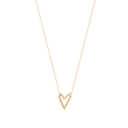 Gold-Plated Silver Small Heart Necklace by Aurore Havenne