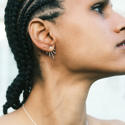 Silver Eva Earrings by Aurore Havenne