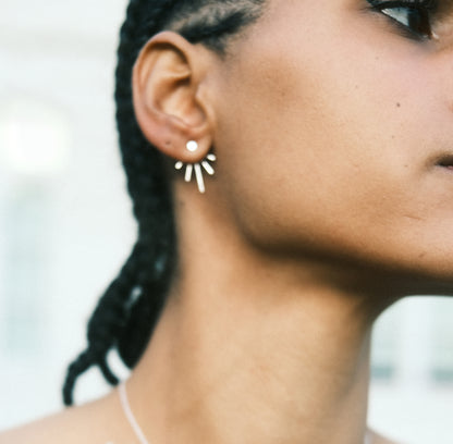 Silver Eva Earrings by Aurore Havenne