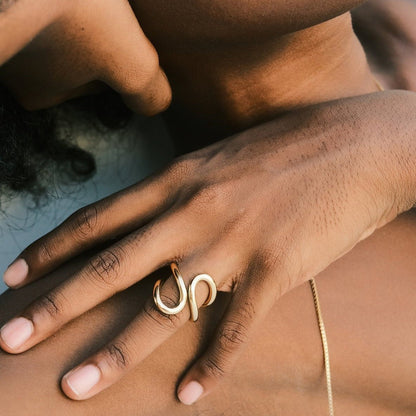 Bague en argent plaqué or à porter au quotidien, elle complétera tous vos looks à la perfection