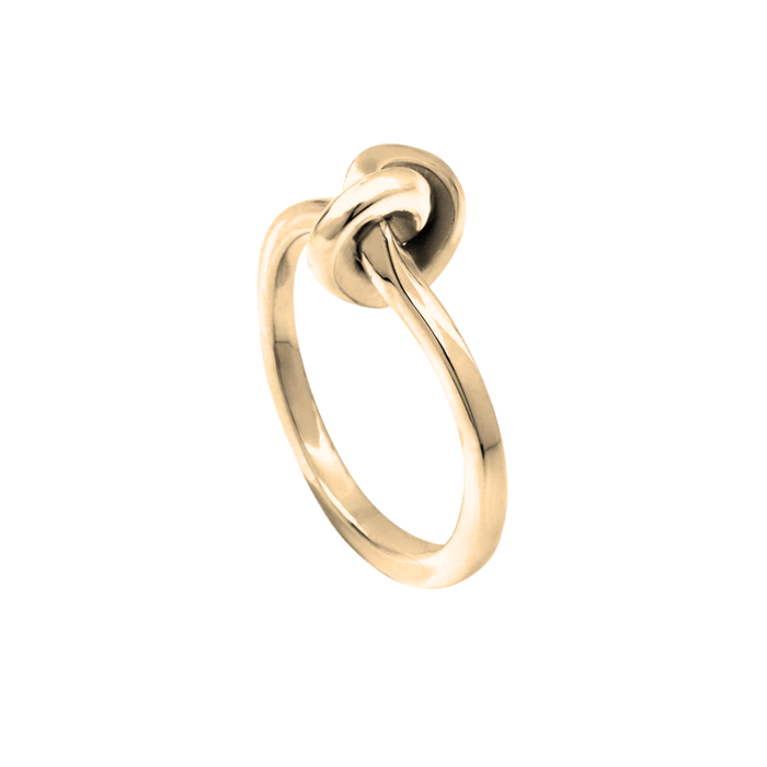 Gold-Plated Silver Knot Ring