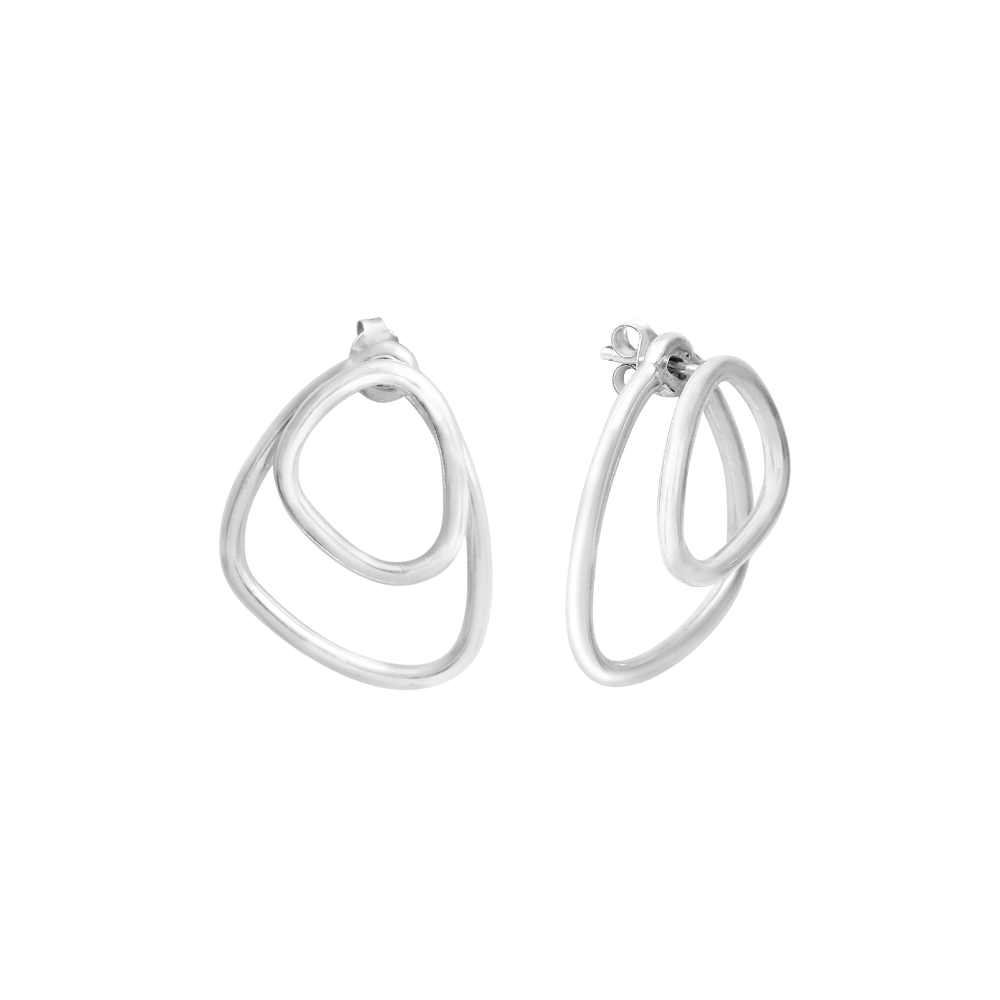 Silver Héméra Ombrée Earrings by Aurore Havenne