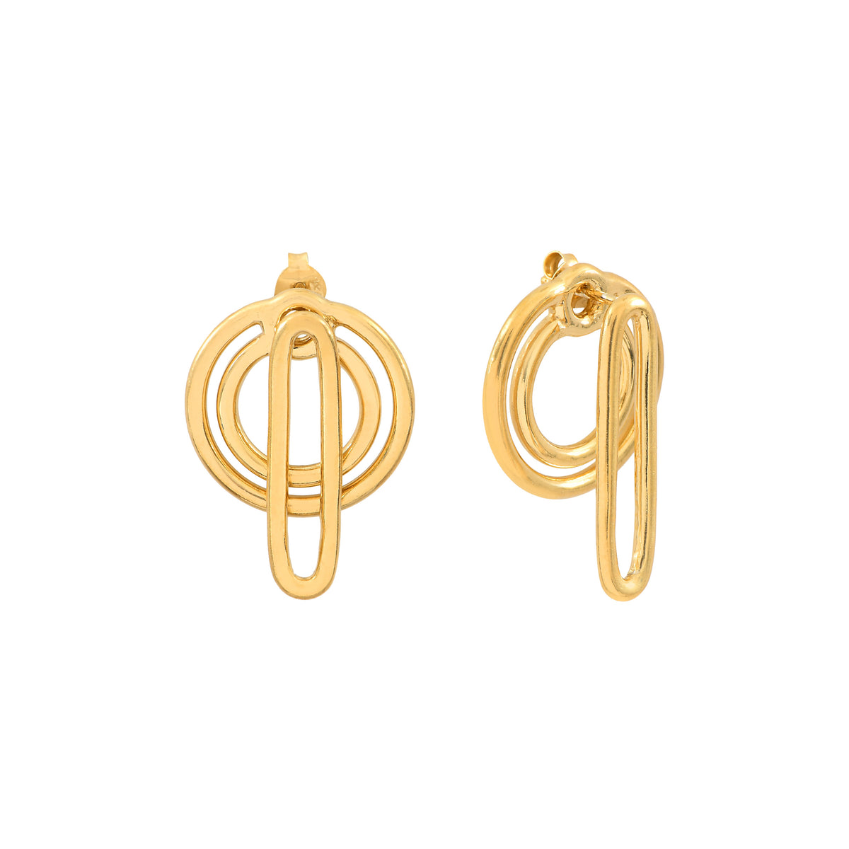 Gold plated silver Séléné Earrings