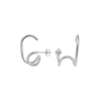 Silver Gloria Earrings by Belgian jewelry designer Aurore Havenne