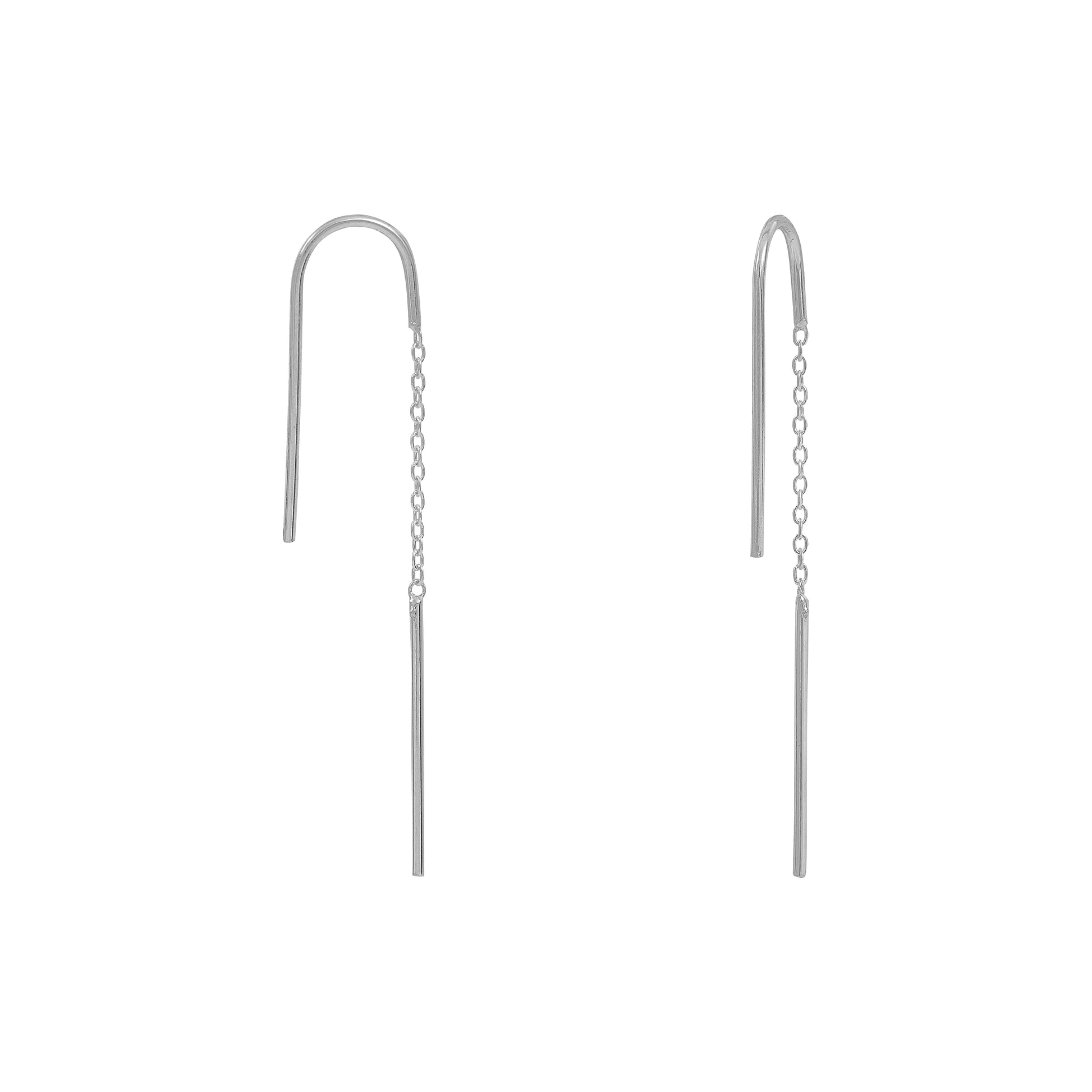Silver Daphné Earrings by Aurore Havenne