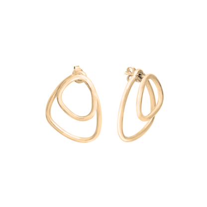 Boucles d'oreilles Héméra Ombrée en vermeil par la marque de bijoux Aurore Havenne