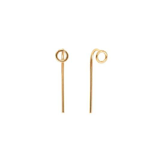 Gold plated silver Carla earrings
