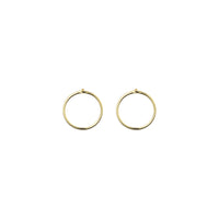 Gold Plated Silver Small Circle Earrings