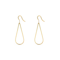 Gold Plated Silver Raindrops Earrings by timeless jewelry designer Aurore Havenne