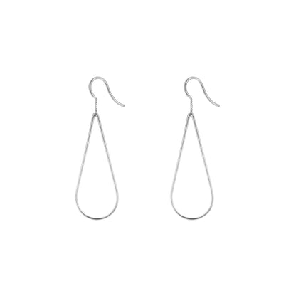 Boucles d'oreilles raindrops en argent, bijoux intemporels de la créatrice Aurore Havenne