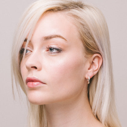 Silver Wire Earrings 3mm by Aurore Havenne