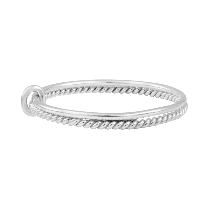 Madalina Twist Silver Bracelet